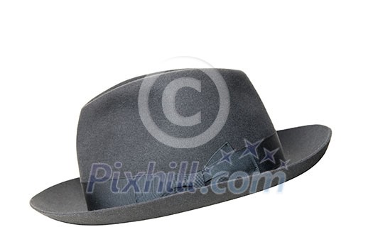 retro black hat isolated on white retro black hat isolated on white