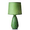 Green desk lamp isolated on white