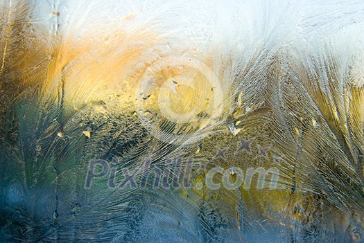 ice on a window ice on a window
