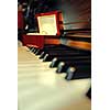 Wedding rings on the piano