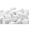 Close up of many plump sweet marshmallows