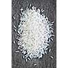 Pile of raw long grain white rice grains