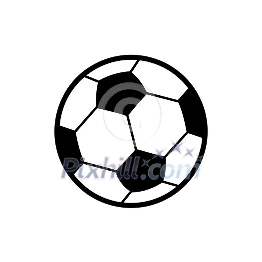 vector soccer symbol on white background vector soccer symbol on white background