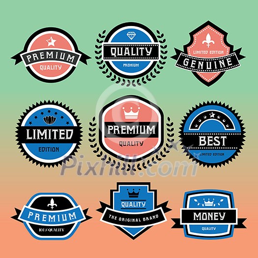 labels set of retro vintage badges labels set of retro vintage badges