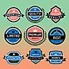  labels set of retro vintage badges  