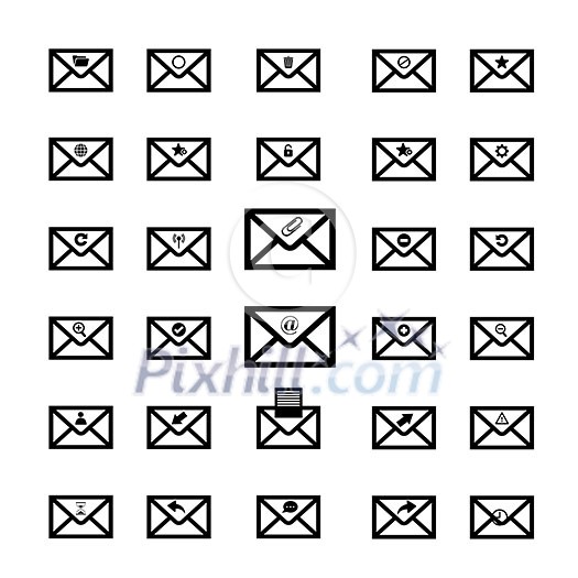 black icon email for business black icon email for business