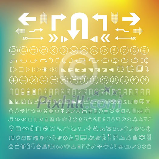 line technology vector icon set line technology vector icon set