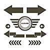 vector arrow symbol on white background  