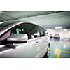 Underground parking/garage (shallow DOF; color toned image)