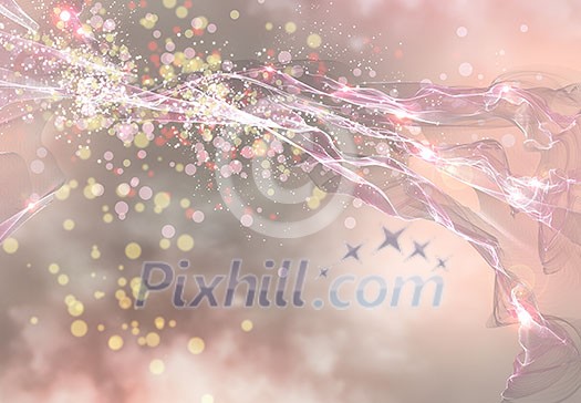 Colorful abstract background with lights and loops Colorful abstract background with lights and loops