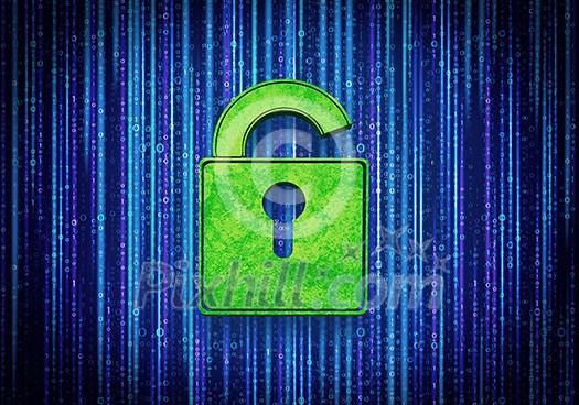 Conceptual image of micro circuit. Security concept Conceptual image of micro circuit. Security concept
