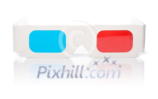 stereo glasses on white stereo glasses on white