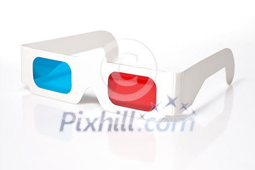 stereo glasses on white
