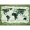 Conceptual background image of world map and connection lines