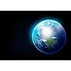 Colorful image of Earth planet. Elements of this image are furnished by NASA