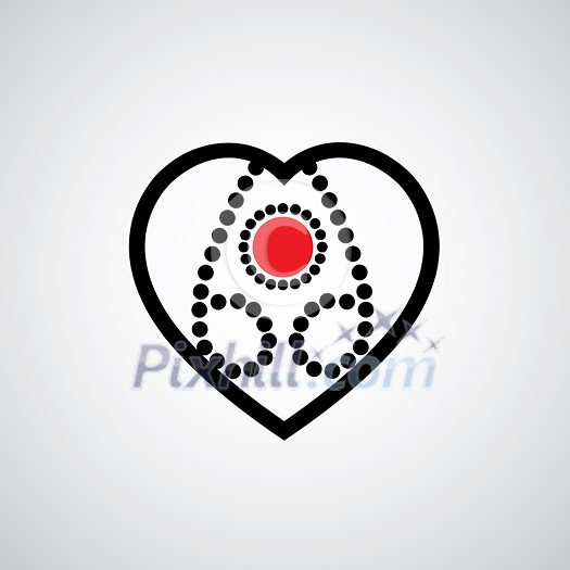 vector heart shape vintage design vector heart shape vintage design