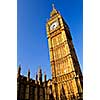 Big Ben clock tower and Houses of Parliament in London