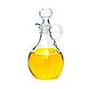 Oil bottle isolated on white background