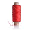red thread and coil isolated on white