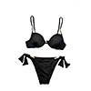 black woman swimming suit isolated on white