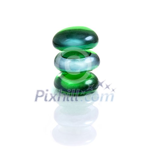 balancing spa shiny stones isolated on white balancing spa shiny stones isolated on white