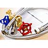 Plumbing valves hoses and assorted parts with estimate sheet