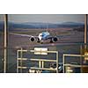 ZURICH - December 3: Planes preparing for take off at the Zurich International Airport (Flughafen Zürich) in Kloten, Switzerland