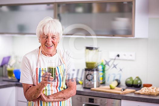 Senior woman cooking in the kitchen - eating and cooking healthy for her family; putting some potates in the oven, enjoying active retirement (shallow DOF; color toned image) Senior woman cooking in the kitchen - eating and cooking healthy for her family; putting some potates in the oven, enjoying active retirement (shallow DOF; color toned image)