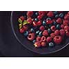 Fresh berries in the bowl. healthy eating food.