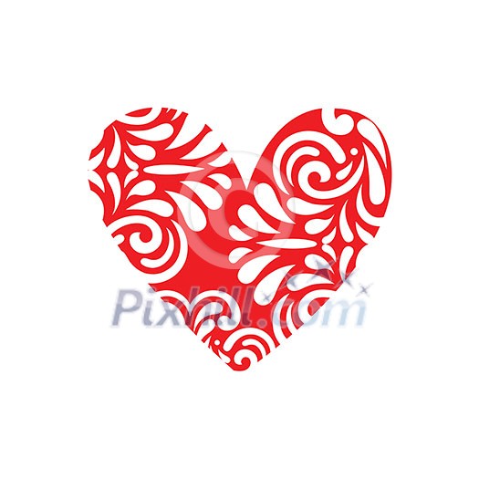 vector heart shape vintage design vector heart shape vintage design