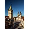 Old Town Square in Prague, Czech republic