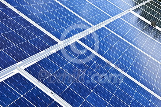 Array of alternative energy photovoltaic solar panels Array of alternative energy photovoltaic solar panels