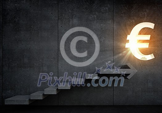 Business strategy plan over ladder leading to success Business strategy plan over ladder leading to success