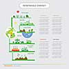 vector info chart renewable energy biogreen ecology 
