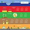 vector info chart renewable energy biogreen ecology 