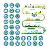 vector info chart renewable energy biogreen ecology 