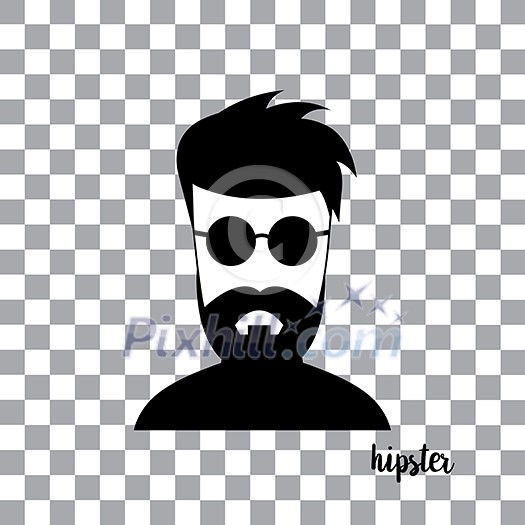 vector character cartoon hipster style vector character cartoon hipster style