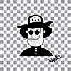 vector character cartoon hipster style  