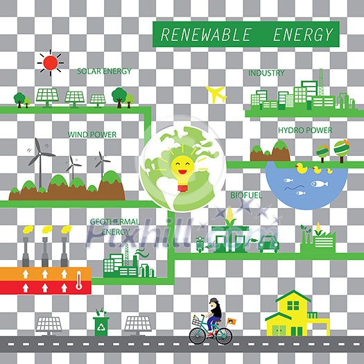 vector info chart renewable energy biogreen ecology vector info chart renewable energy biogreen ecology
