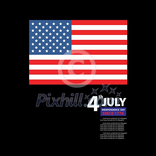 vector image of american flag vector image of american flag