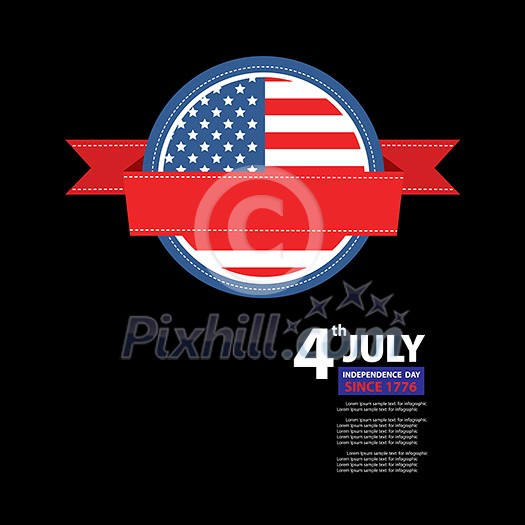 vector image of american flag vector image of american flag