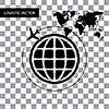 vector symbol  logistic around the world   