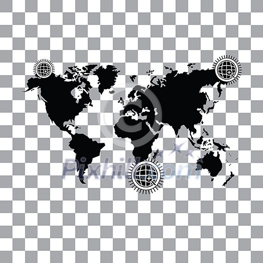 vector worldwide searching symbol around the world vector worldwide searching symbol around the world