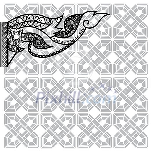 vector thai folk art design vector thai folk art design