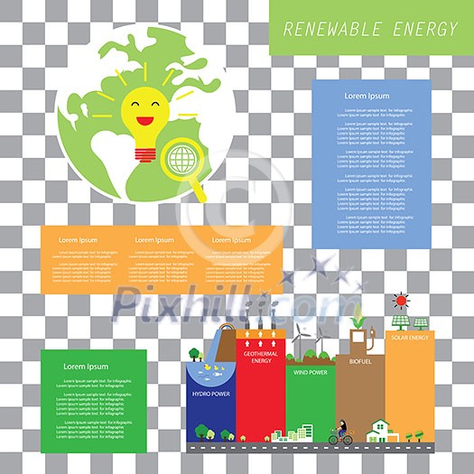 vector info chart renewable energy biogreen ecology vector info chart renewable energy biogreen ecology