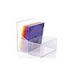 Color floppy disks in box isolated on white
