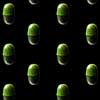 pattern of green chocolates on a black texture can be used as a background for your ideas
