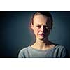 Young woman suffering from severe depression/anxiety/sadness