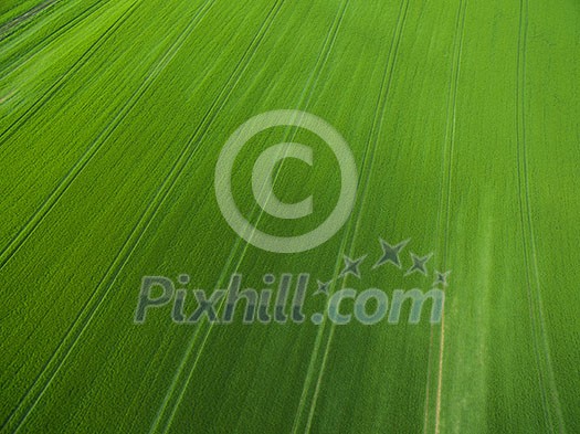 Farmland from above - aerial image of a lush green filed Farmland from above - aerial image of a lush green filed