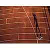 Shot of a young male athlete training on a race track. Sprinter running on athletics tracks.